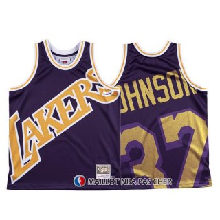 Maillot Los Angeles Lakers Johnson Mitchell & Ness Big Face Volet