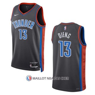 Maillot Oklahoma City Thunder Ousmane Dieng NO 13 Ville 2022-23 Gris
