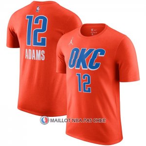 Maillot Manche Courte Oklahoma City Thunder Steven Adams Statement Orange