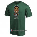 Maillot Manche Courte Milwaukee Bucks Giannis Antetokounmpo Star Player Vert