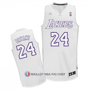 Maillotlos Angeles Lakers Kobe Bryant No 24 Christmas Day Blanc