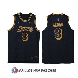Maillot Los Angeles Lakers Kobe Bryant Ville 8 Noir