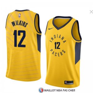 Maillot Indiana Pacers Damien Wilkins Statement 2018 Jaune