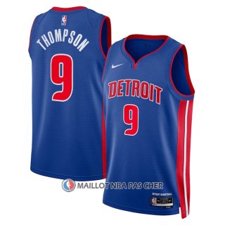 Maillot Detroit Pistons Ausar Thompson NO 9 Icon Bleu