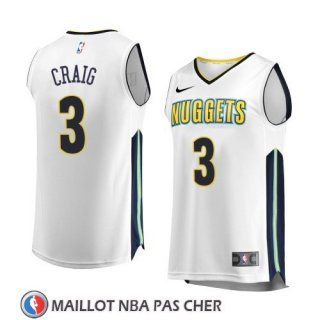 Maillot Denver Nuggets Torrey Craig Association 2017-18 Blanc