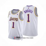 Maillot Los Angeles Lakers D'angelo Russell NO 1 Association 2022-23 Blanc