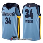 Maillot Memphis Grizzlies Brandan Wright Statement 34 2017-18 Bleu
