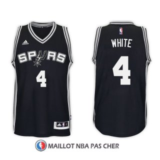 Maillot San Antonio Spurs Derrick White Road 4 2017-18 Noir