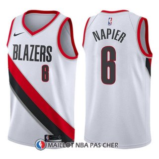 Maillot Portland Trail Blazers Shabazz Napier Association 6 2017-18 Blanc