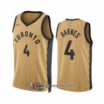Maillot Toronto Raptors Scottie Barnes NO 4 Ville 2023-24 Or