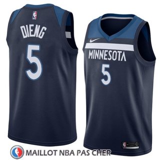 Maillot Minnesota Timberwolves Gorgui Dieng No 5 Icon 2018 Bleu