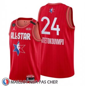 Maillot All Star 2020 Milwaukee Bucks Giannis Antetokounmpo Rouge