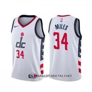 Maillot Washington Wizards C.j. Miles Ville 2019-20 Blanc