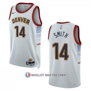 Maillot Denver Nuggets Ish Smith NO 14 Ville 2022-23 Blanc