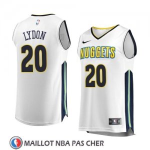 Maillot Denver Nuggets Tyler Lydon Association 2017-18 Blanc
