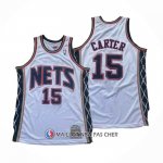 Maillot Brooklyn Nets Vince Carter NO 15 Mitchell & Ness 2006-07 Blanc