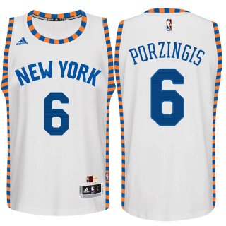 Maillot Retro Knicks Porzingis 6 Blanc