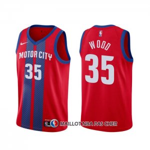 Maillot Detroit Pistons Christian Wood Ville Rouge