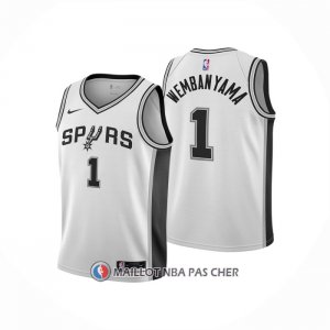 Maillot Enfant San Antonio Spurs Victor Wembanyama NO 1 Association 2022-23 Blanc