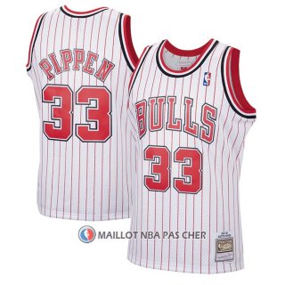 Maillot Chicago Bulls Scottie Pippen NO 33 Reload Hardwood Classics Blanc