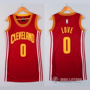 Maillot Femme de Love Cleveland Cavaliers #0 Rouge