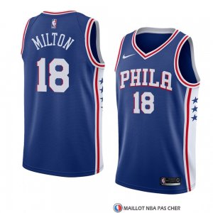Maillot Philadelphia 76ers Shake Milton Icon 2017-18 Bleu