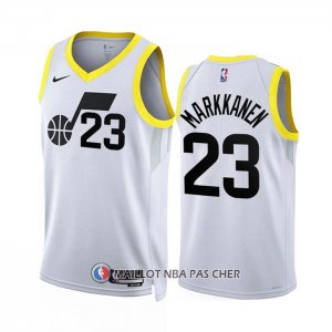 Maillot Utah Jazz Lauri Markkanen NO 23 Association 2022-23 Blanc