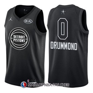 Maillot All Star 2018 Detroit Pistons Andre Drummond 0 Noir