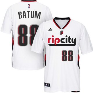 Maillot Manche Courte Blazers Batum 88 Blanc
