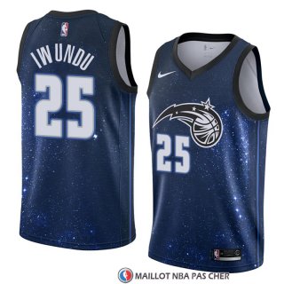 Maillot Orlando Magic Wes Iwundu Ville 2018 Bleu