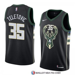 Maillot Milwaukee Bucks Mirza Teletovic Statement 2018 Noir