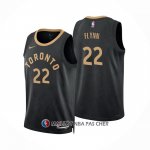 Maillot Tornto Raptors Malachi Flynn NO 22 Ville 2022-23 Noir