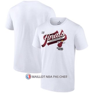 Maillot Manche Courte Miami Heat 2023 Eastern Conference Champions Blanc