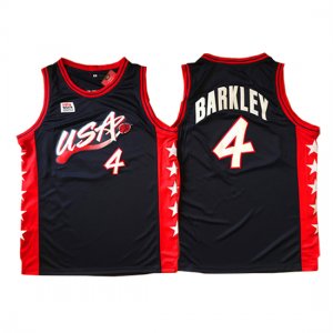 Maillot USA 1996 Barkley 4 Noir
