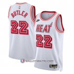 Maillot Miami Heat Jimmy Butler NO 22 Classic 2022-23 Blanc