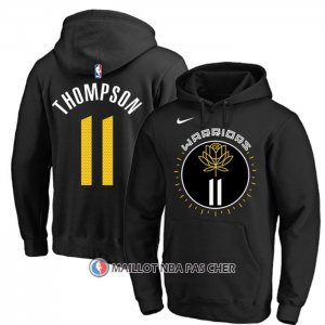 Veste a Capuche Golden State Warriors Klay Thompson Ville 2022-23 Noir  Veste a Capuche Golden State Warriors Klay Thompson Ville 2022-23 Noir