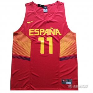 Maillot Rubio Espana 2014 #11 Rouge