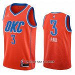 Maillot Oklahoma City Thunder Chris Paul NO 3 Statement 2021 Orange