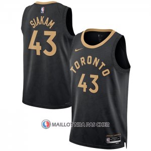 Maillot Tornto Raptors Pascal Siakam NO 43 Ville 2022-23 Noir