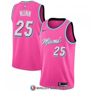Maillot Miami Heat Kendrick Nunn Earned 2018-19 Rosa