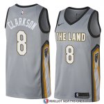 Maillot Cleveland Cavaliers Jordan Clarkson Ville 2018 Gris