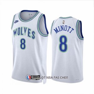 Maillot Minnesota Timberwolves Josh Minott NO 8 Classic 2023-24 Blanc
