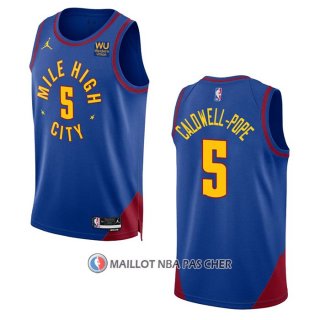 Maillot Denver Nuggets Kentavious Caldwell-pope NO 5 Statement 2022-23 Bleu