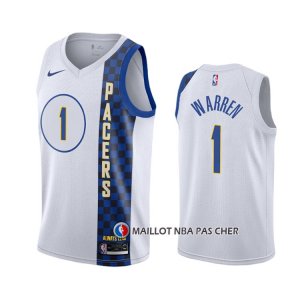 Maillot Indiana Pacers T.j. Warren Ville Blanc