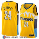 Maillot Denver Nuggets Mason Plumlee No 24 Statement 2018 Jaune