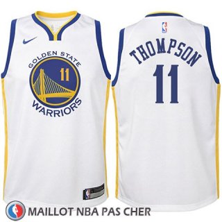 Maillot Enfant Golden State Warriors Klay Thompson No 11 2017-18 Blanc