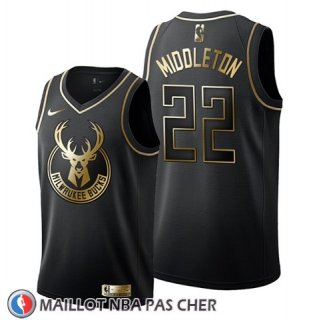 Maillot Golden Edition Milwaukee Bucks Khris Middleton Noir