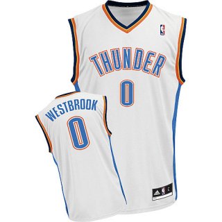Maillot Blanc Westbrook Oklahoma City Thunder Revolution 30
