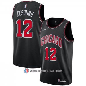 Maillot Chicago Bulls Ayo Dosunmu NO 12 Statement 2021 Noir