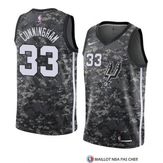 Maillot San Antonio Spurs Dante Cunningham Ville 2018 Gris